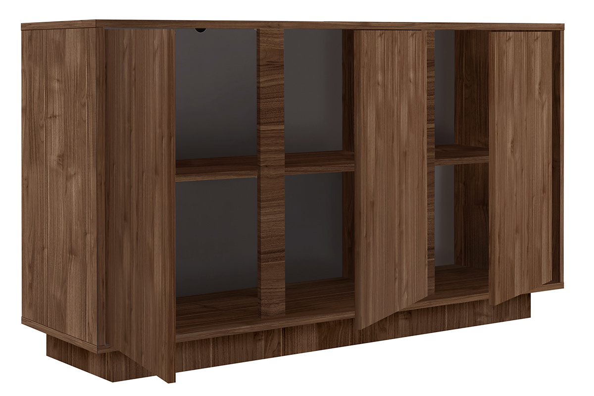 Credenza vintage 3 ante finitura noce L138 cm COMO