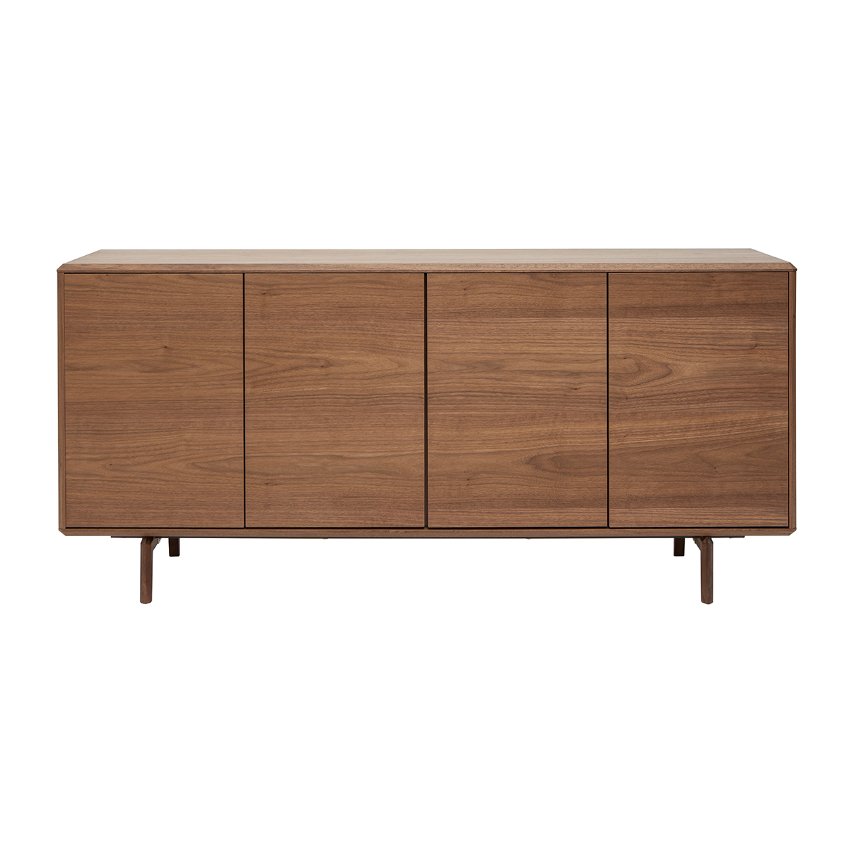 Credenza vintage 4 ante in legno scuro L160 SUVA