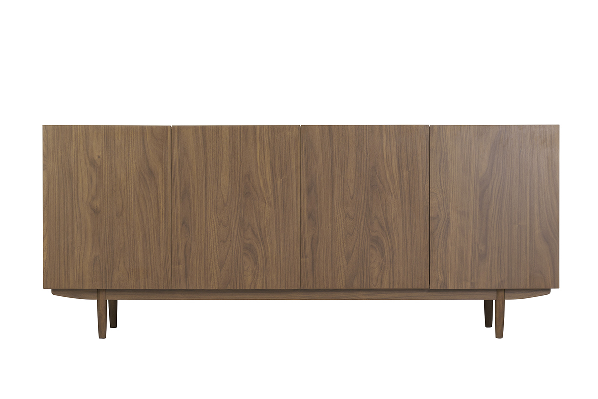 Credenza vintage 4 ante in legno scuro L180 cm SANAA