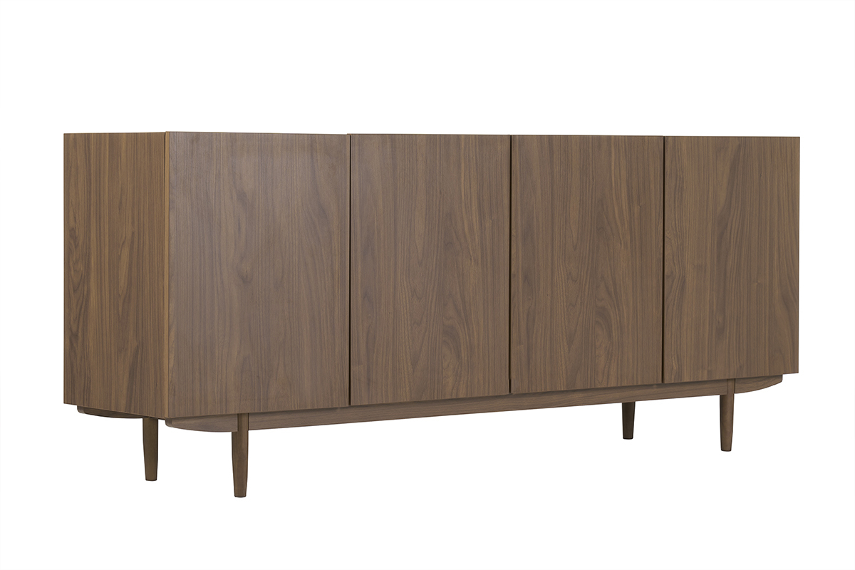 Credenza vintage 4 ante in legno scuro L180 cm SANAA