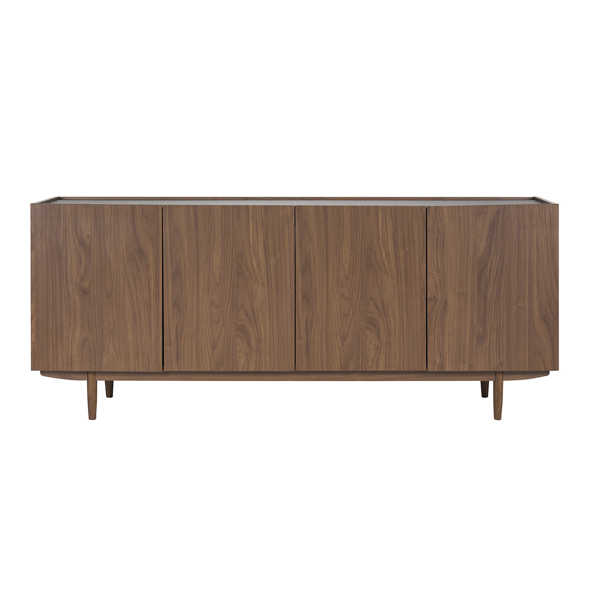 Credenza vintage 4 ante in legno scuro L180 cm SANAA