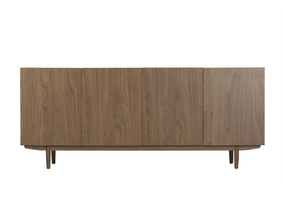 Credenza vintage 4 ante in legno scuro L180 cm SANAA