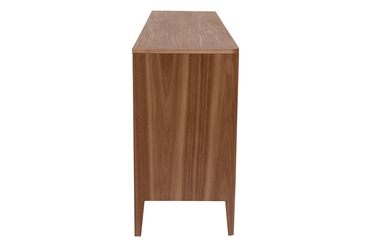 Buffet in noce scuro BENJA, vista laterale.