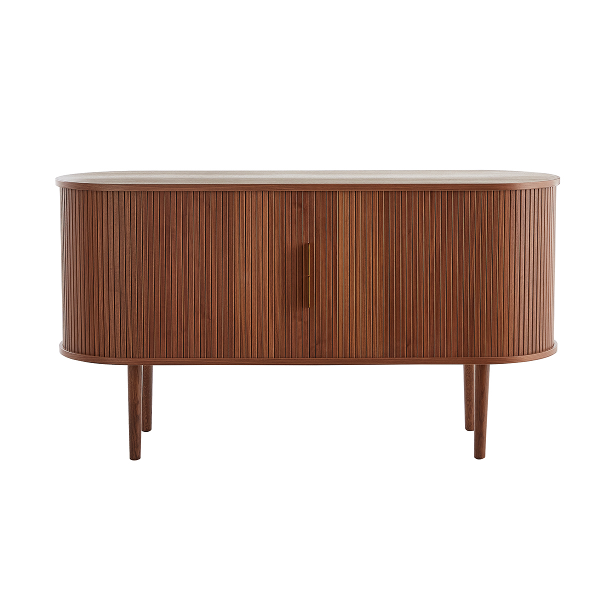 Credenza vintage in legno scuro noce 2 ante scorrevoli L138 cm EPIC
