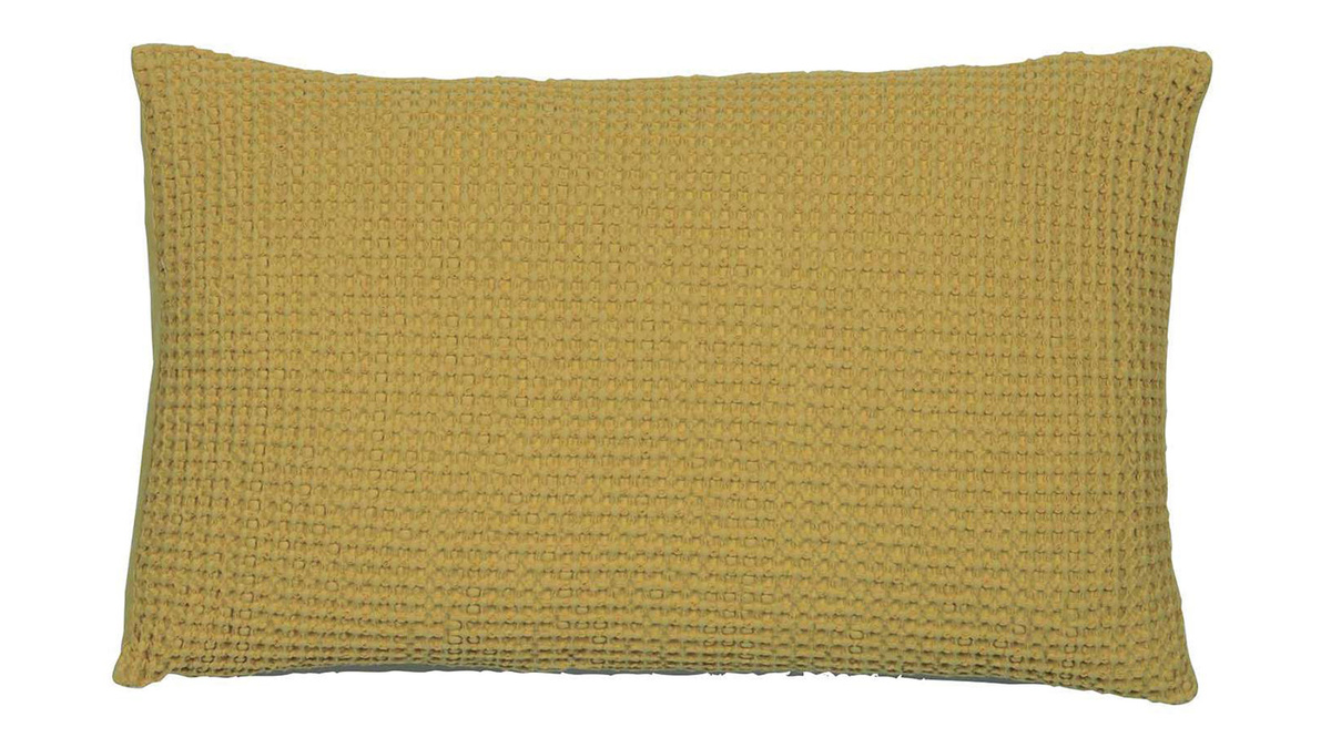 Cuscino in cotone lavato color anice 30 x 50 cm YAM
