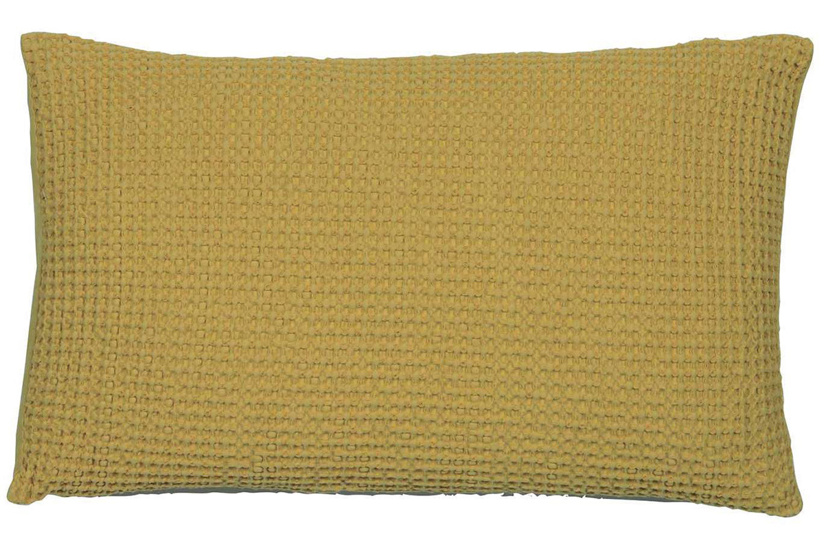 Cuscino in cotone lavato color anice 30 x 50 cm YAM