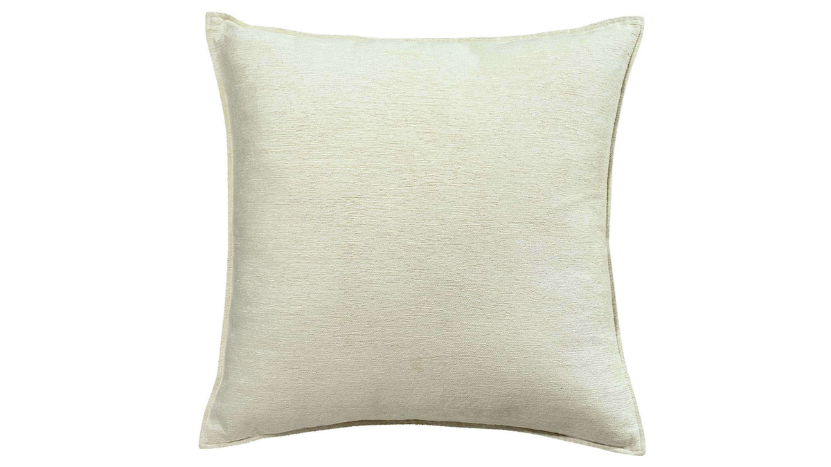 Cuscino in velluto bianco 45 x 45 cm ALOU