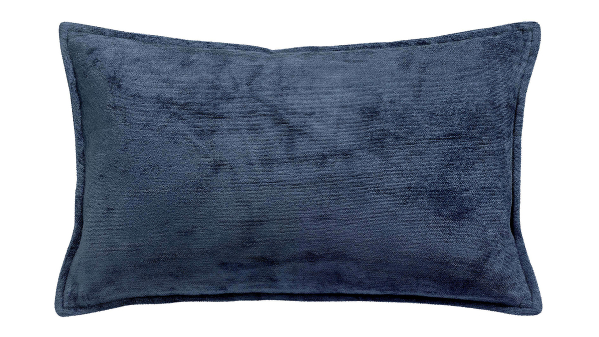 Cuscino in velluto blu 30 x 50 cm ALOU