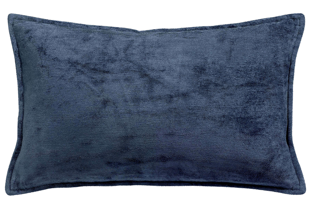Cuscino in velluto blu 30 x 50 cm ALOU