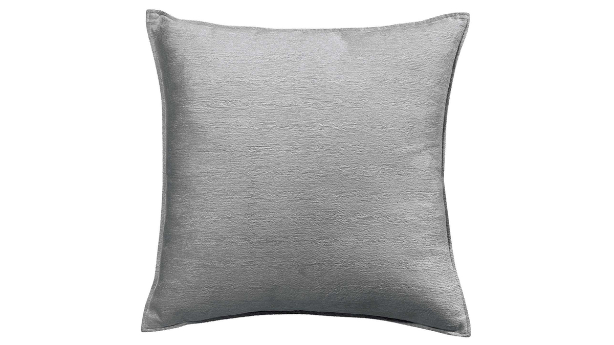 Cuscino in velluto grigio 45 x 45 cm ALOU