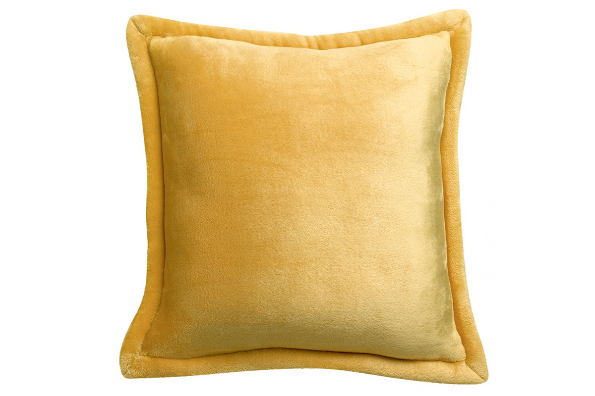 Cuscino morbido giallo curry 50 x 50 cm FERO