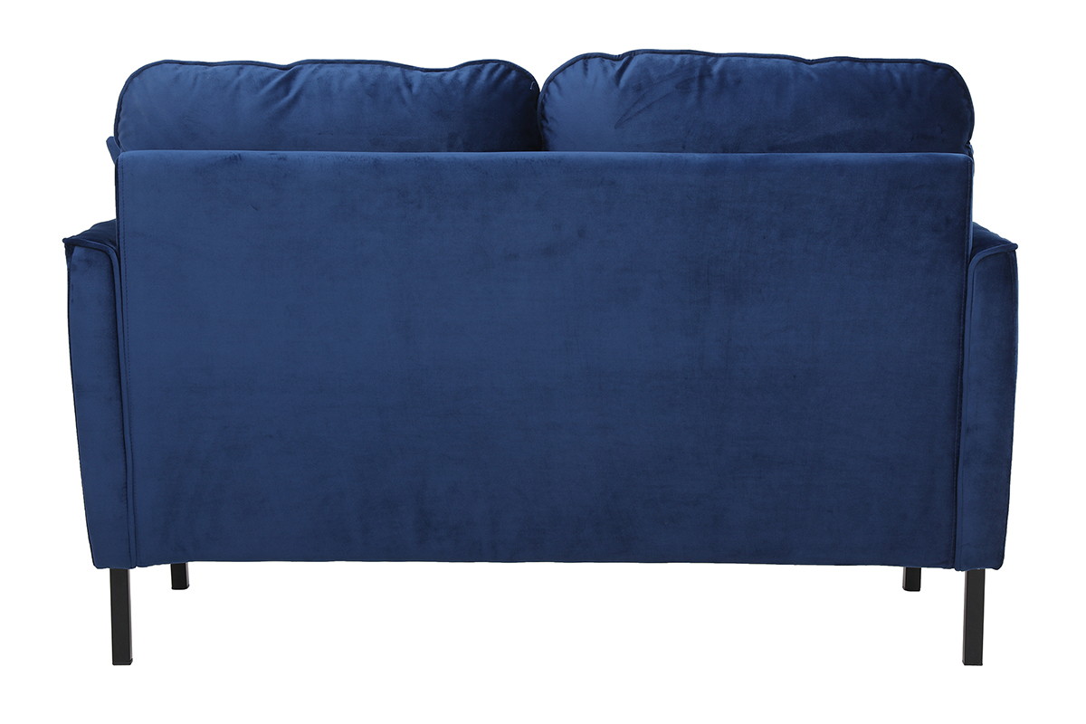 Divano 2 posti in velluto blu BEKA