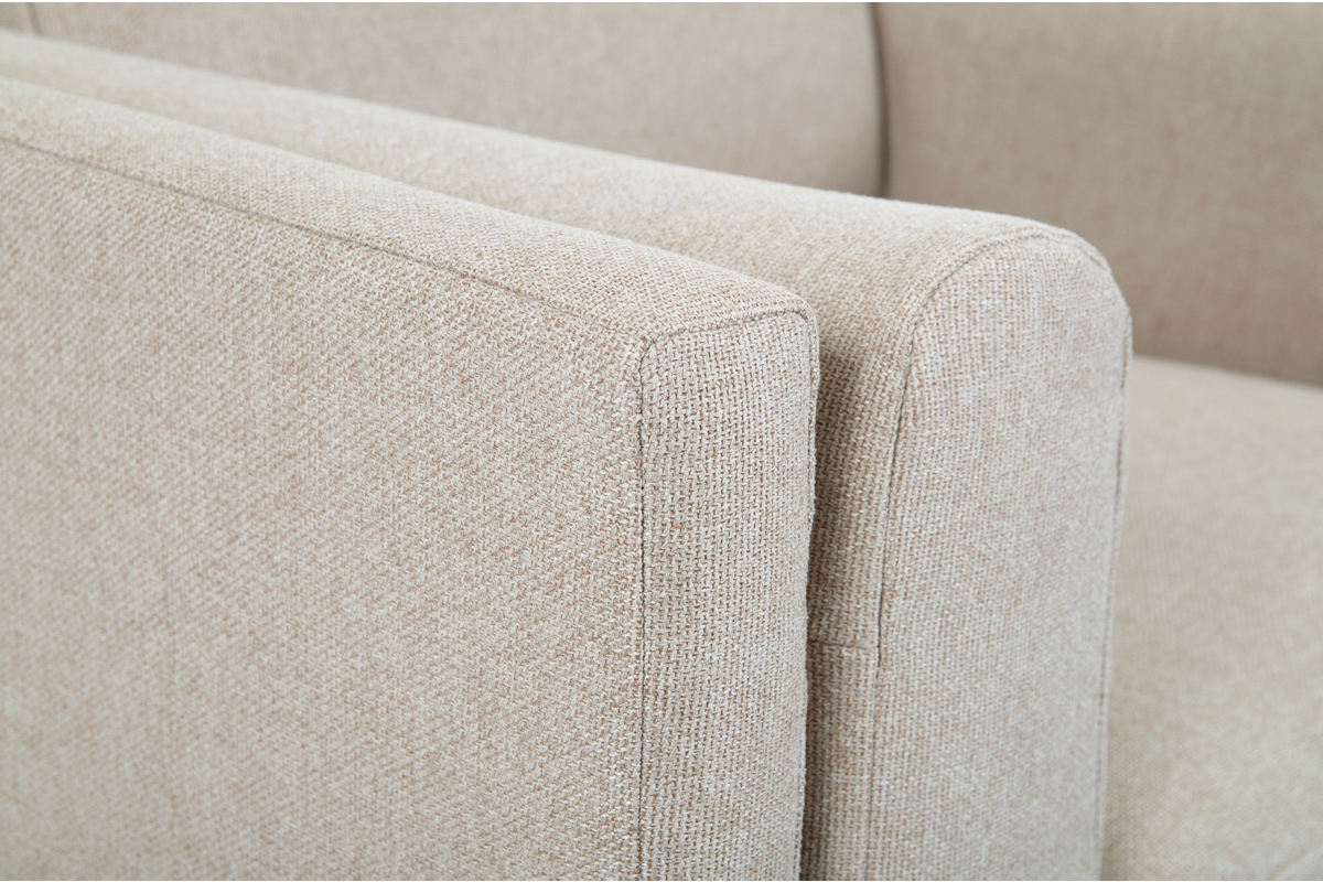Divano 2 posti tessuto chin beige cappuccino STING