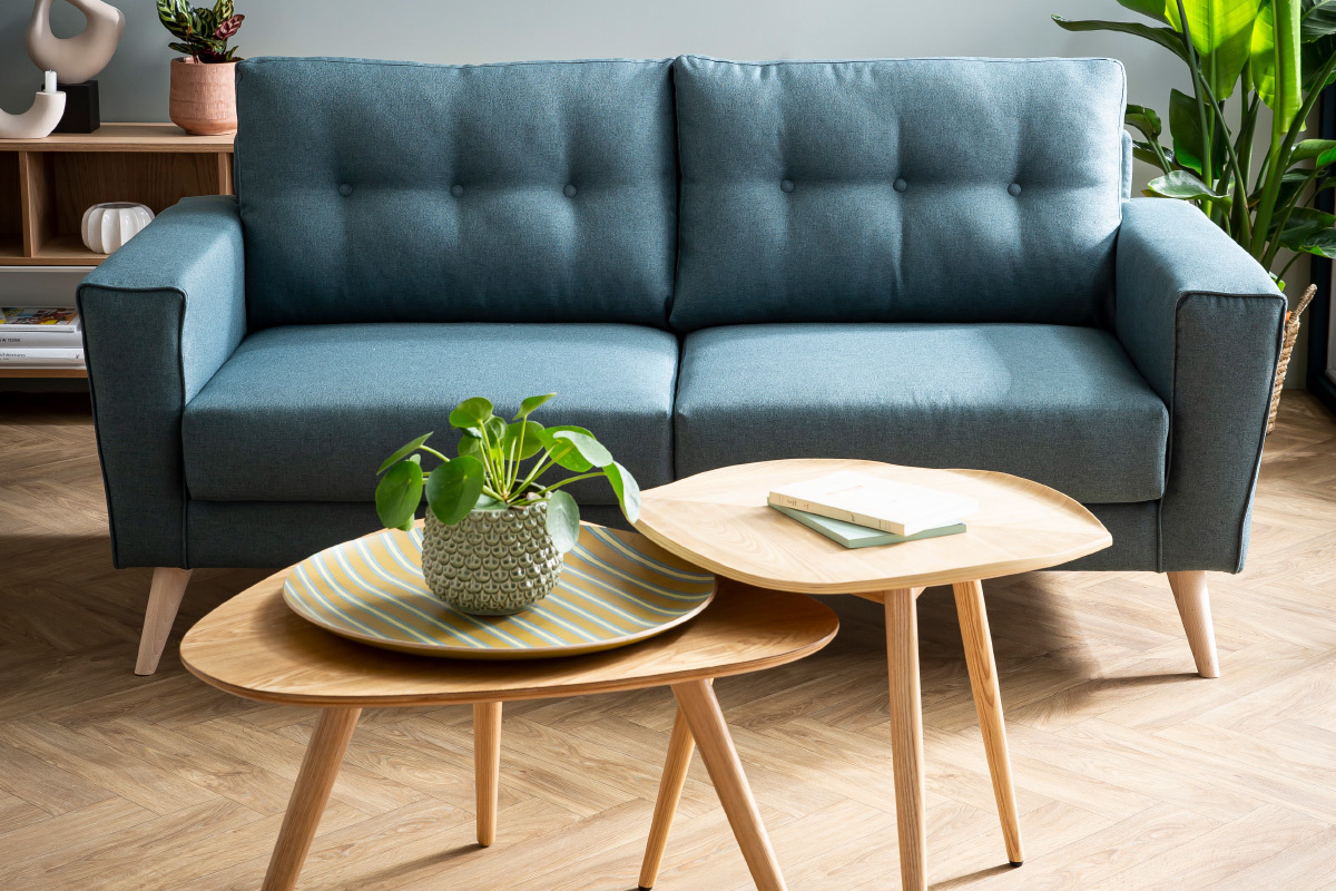 Divano 3 posti scandinavo grigio BEAUBOURG