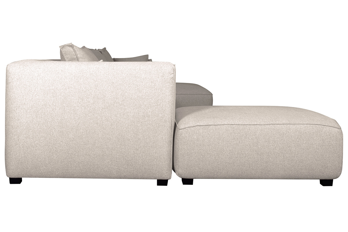 Divano angolare componibile 4 elementi beige PLURIEL
