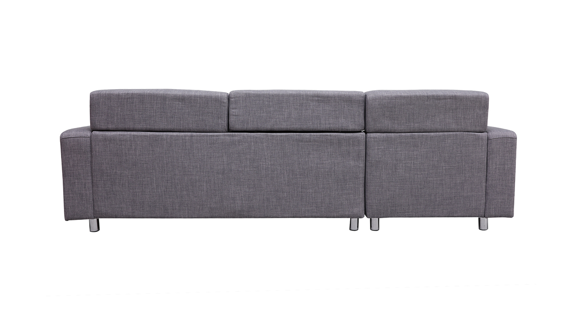 Divano angolare design grigio (angolo sinistro) PORTLAND