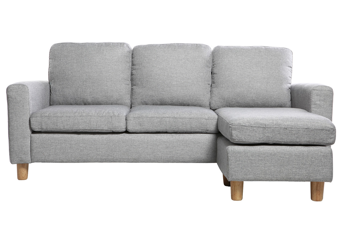 Divano angolare reversibile design grigio ALAMO
