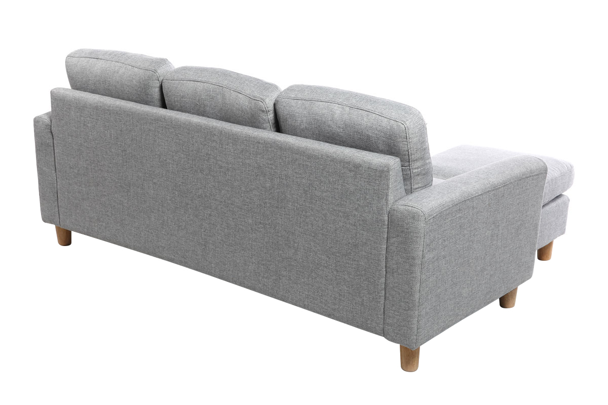 Divano angolare reversibile design grigio ALAMO