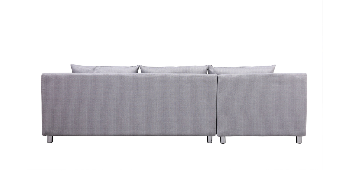 Divano angolare reversibile design grigio chiaro BRASILIA