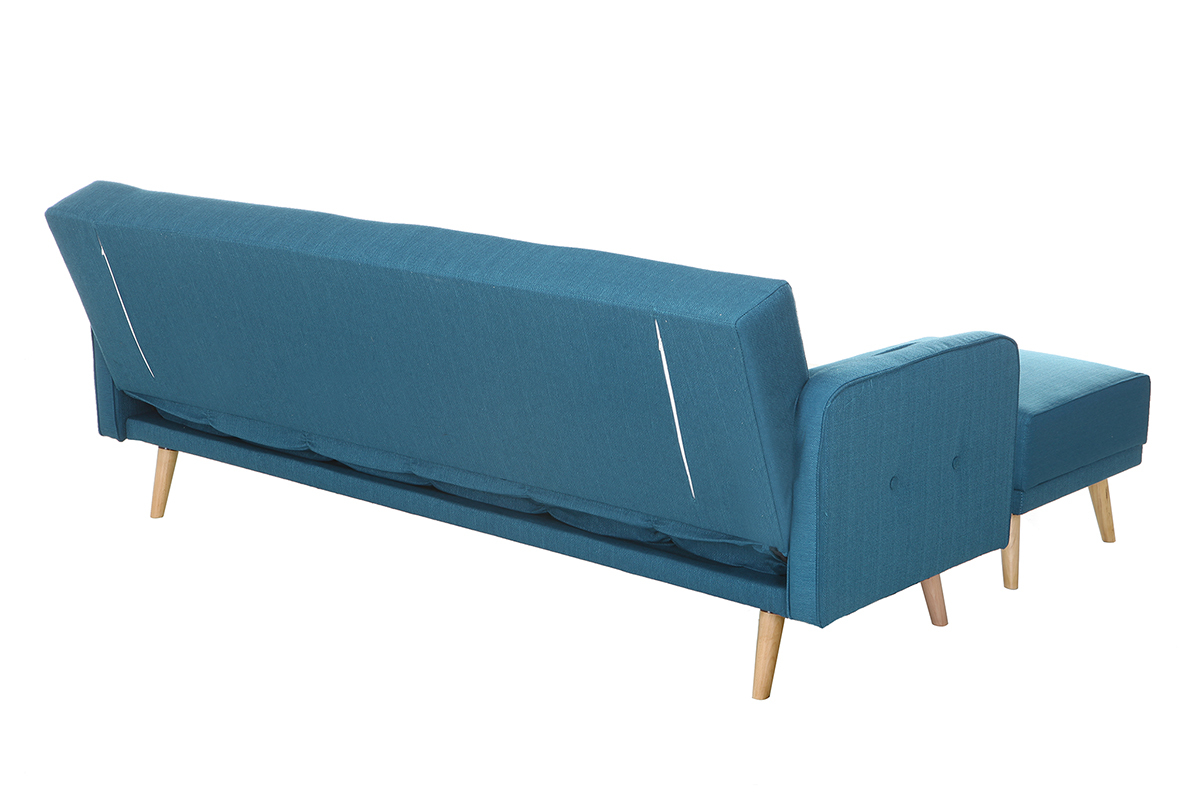 Divano angolo convertibile scandinavo blu ULLA