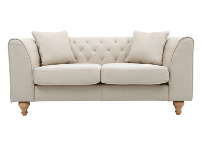 Divano classico a 2 posti tessuto naturale MONTAIGNE