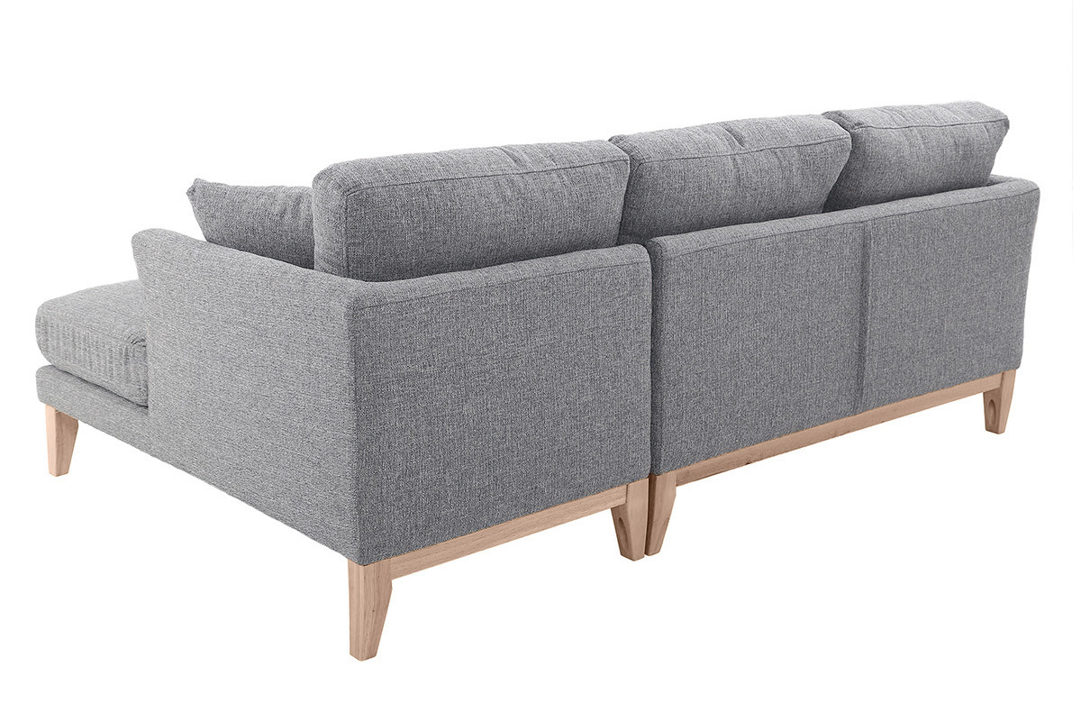 Divano con angolo destro scandinavo grigio chiaro OSLO