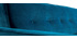 Divano convertibile 3 posti in velluto blu pavone CIGALE