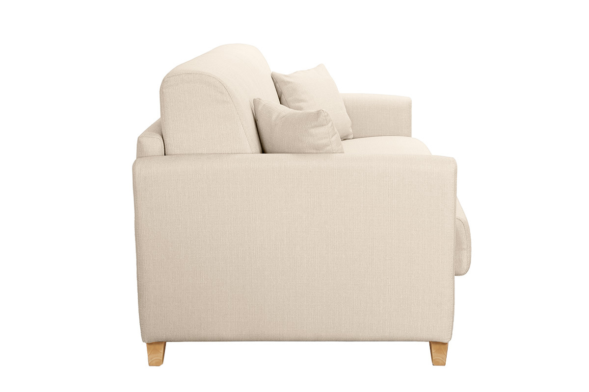 Divano convertibile 3 posti scandinavo beige SKANDY