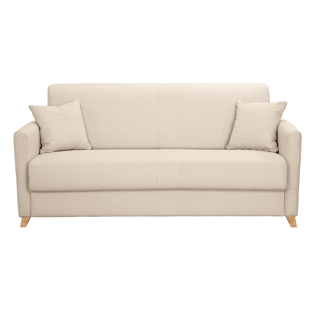 Divano convertibile 3 posti scandinavo beige SKANDY