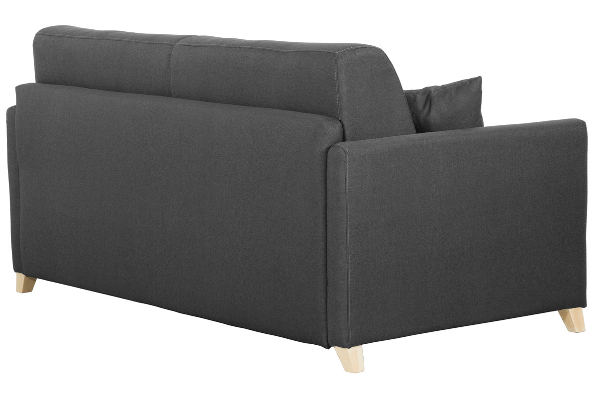 Divano convertibile 3 posti scandinavo grigio antracite SKANDY