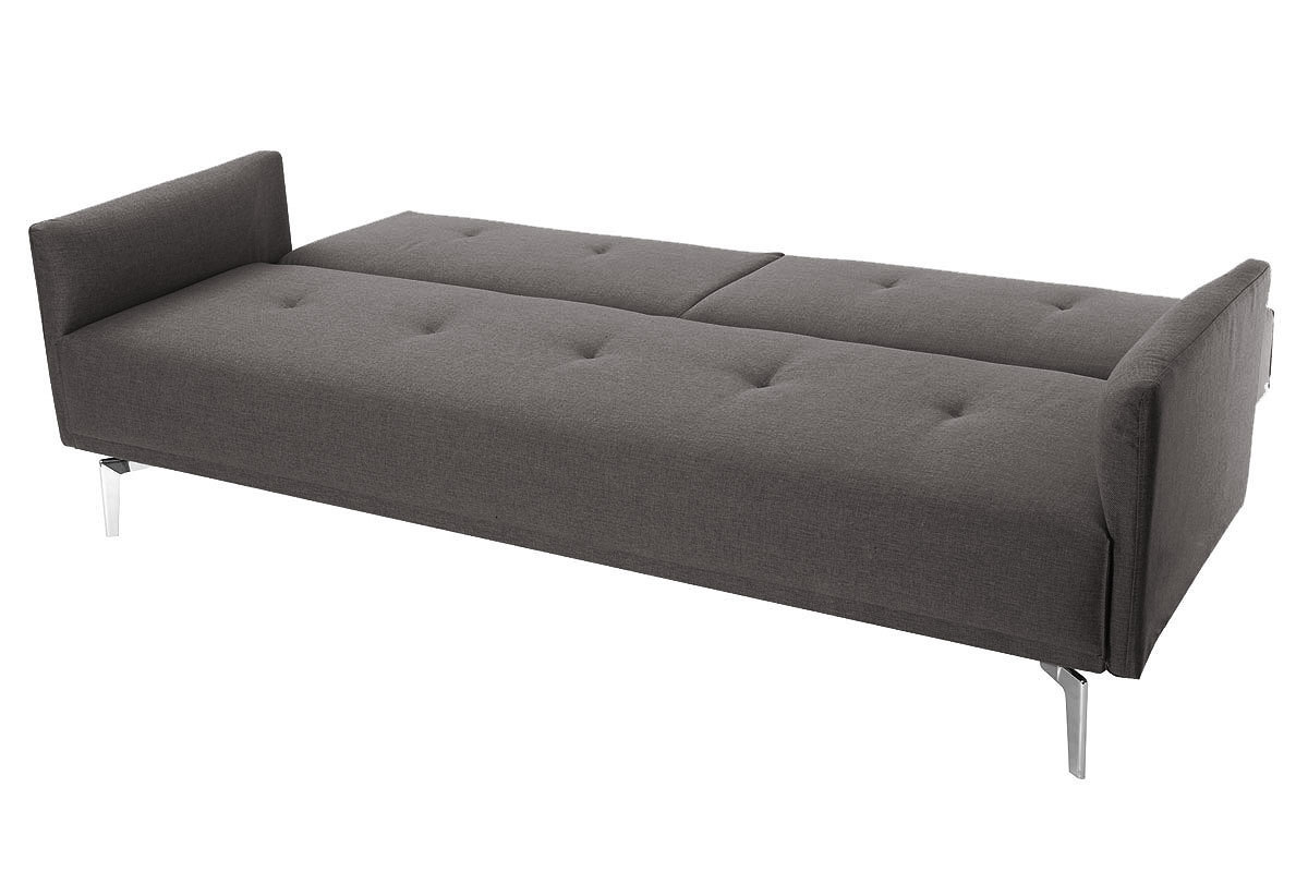 Divano convertibile design 3 posti grigio chiaro ELIN