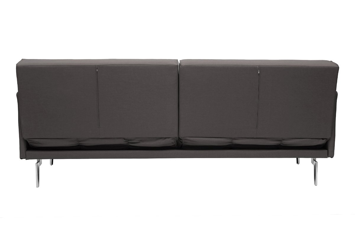 Divano convertibile design 3 posti grigio chiaro ELIN