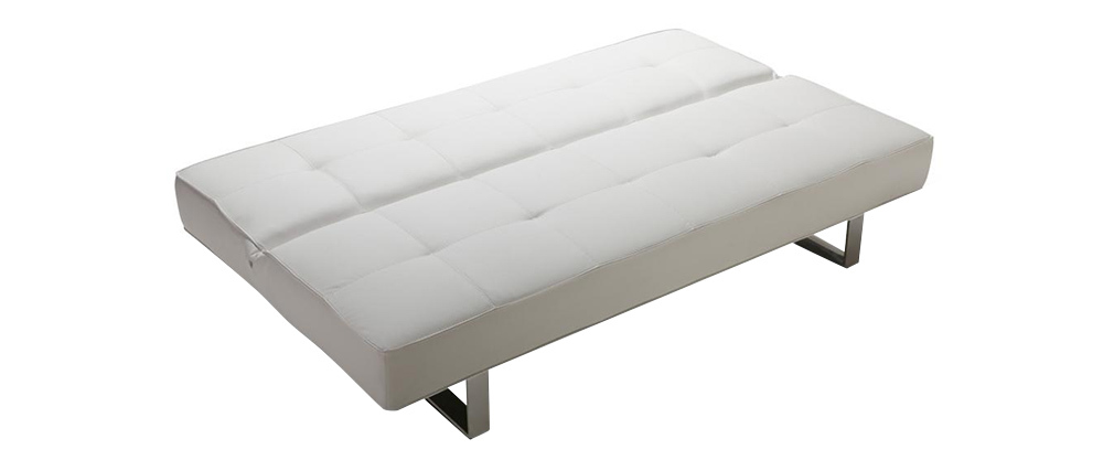Divano convertibile design bianco charleston miliboo