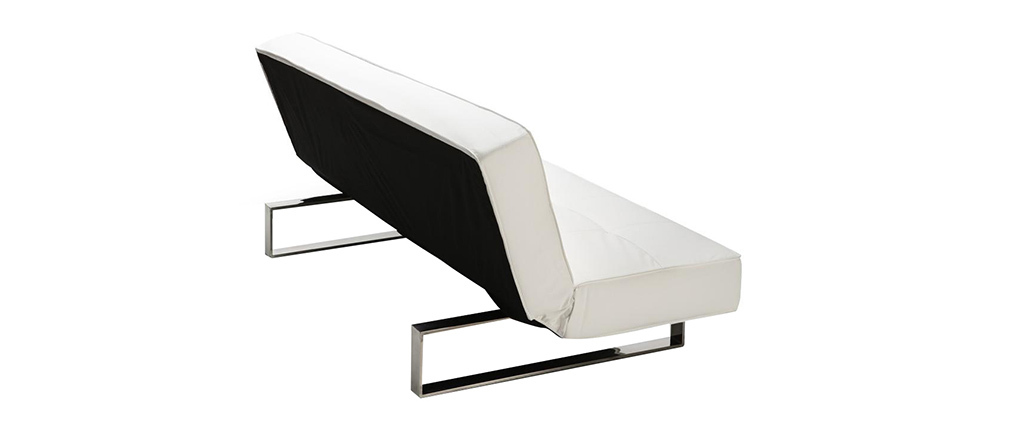 Divano convertibile design bianco charleston miliboo