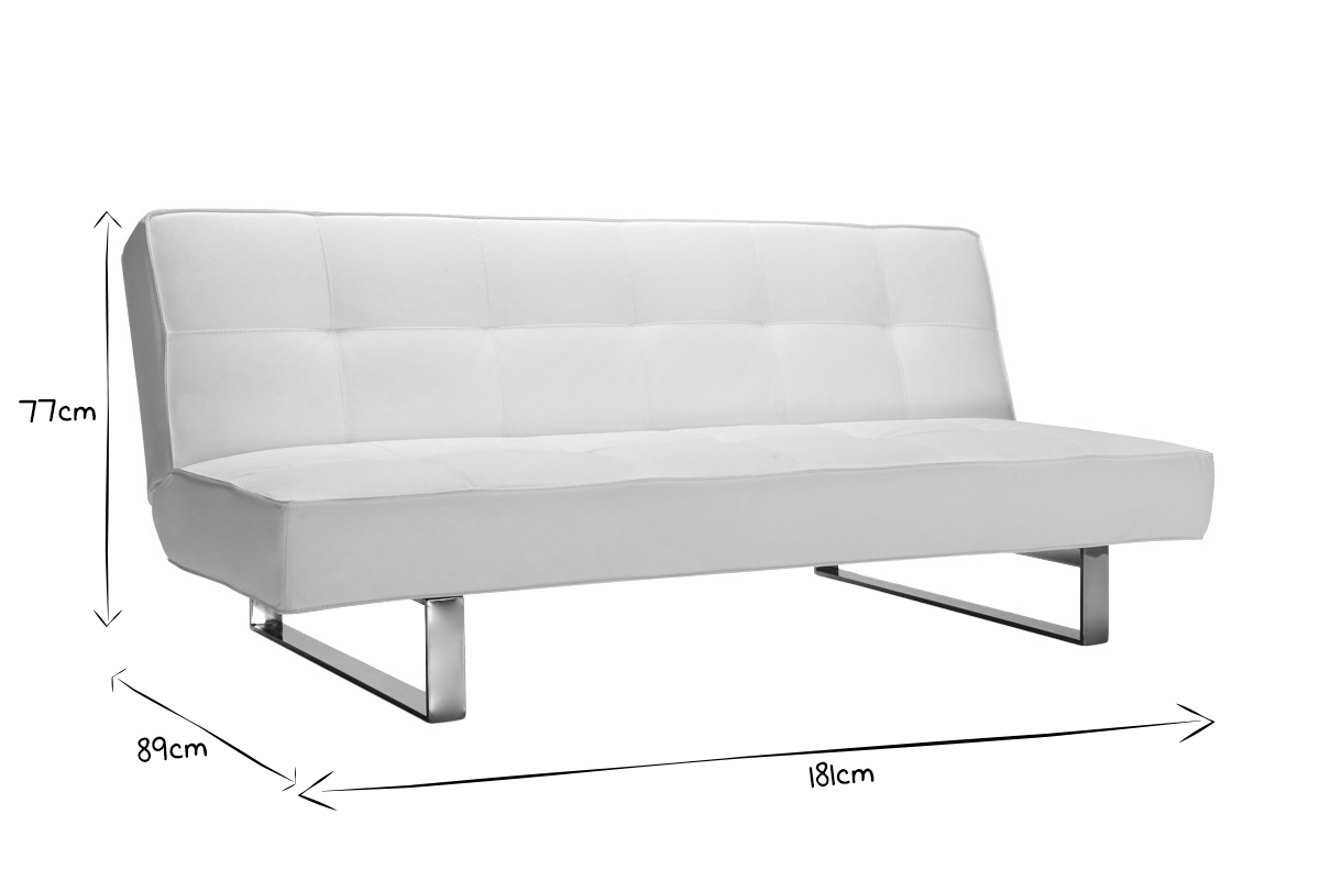 Divano convertibile design bianco CHARLESTON