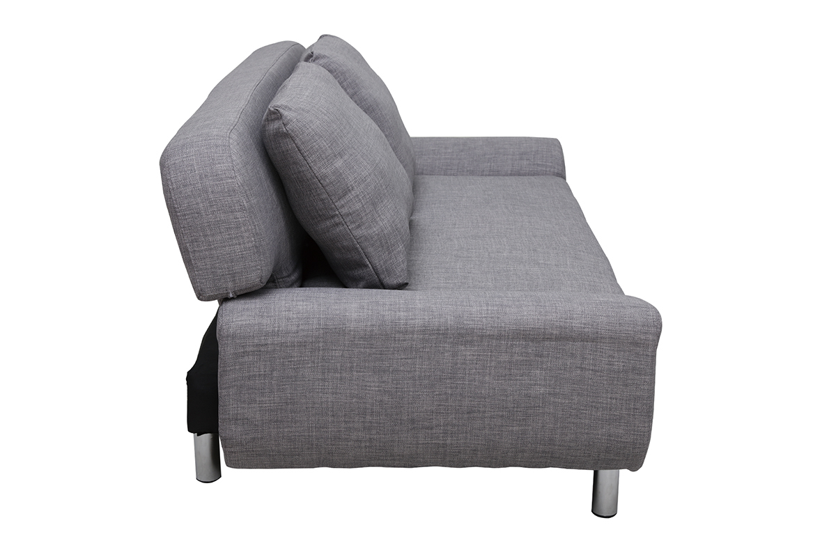 Divano convertibile design grigio chiaro TULSA