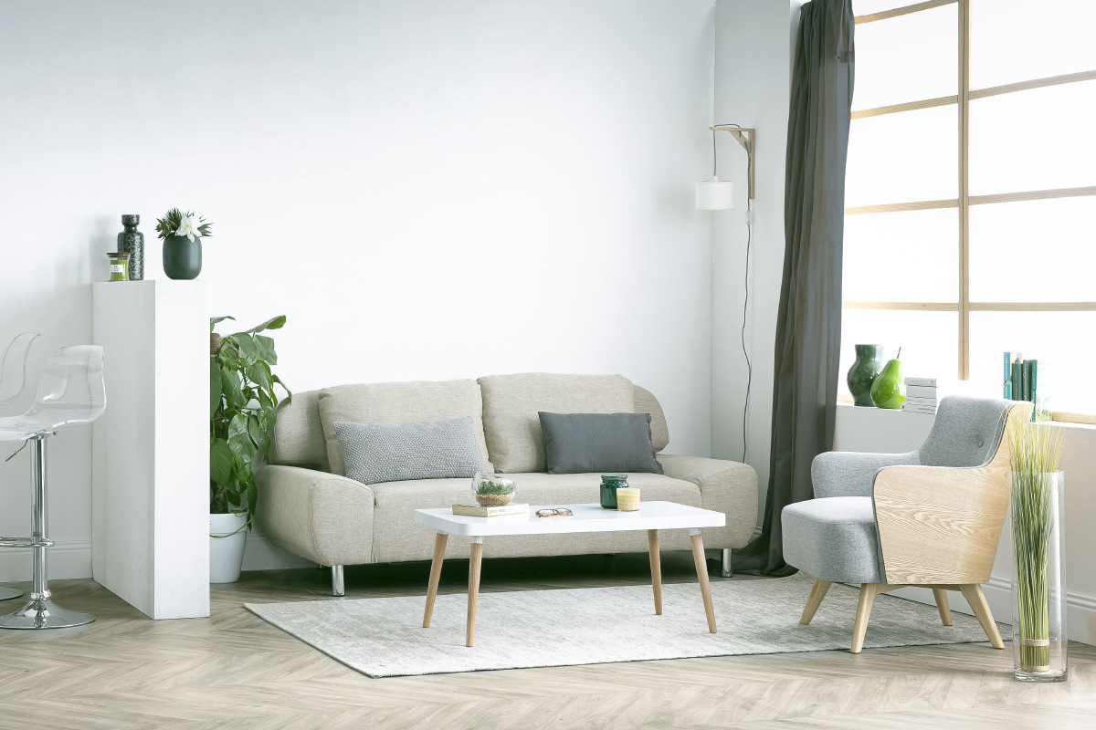 Divano convertibile design naturale TULSA