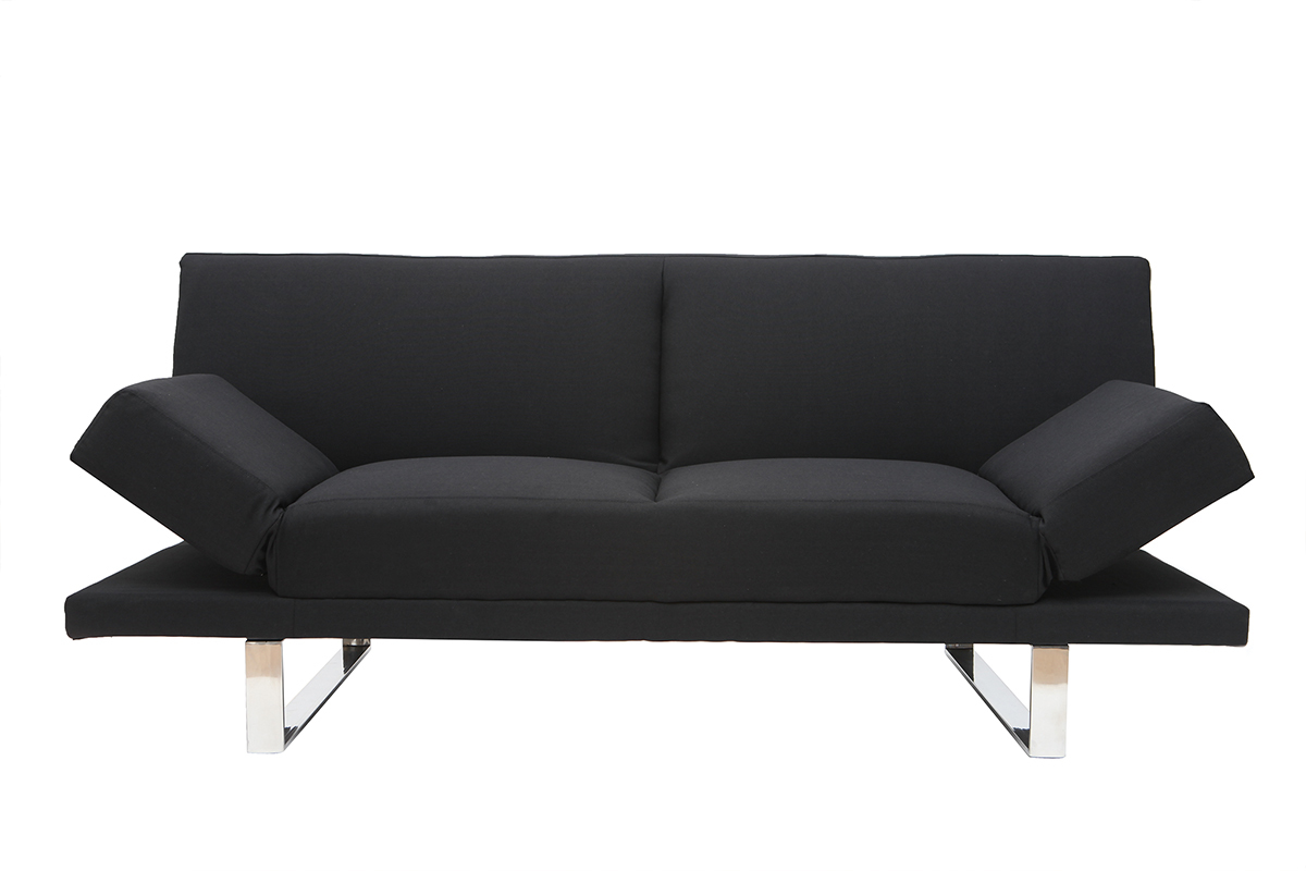Divano convertibile design nero ATLANTA