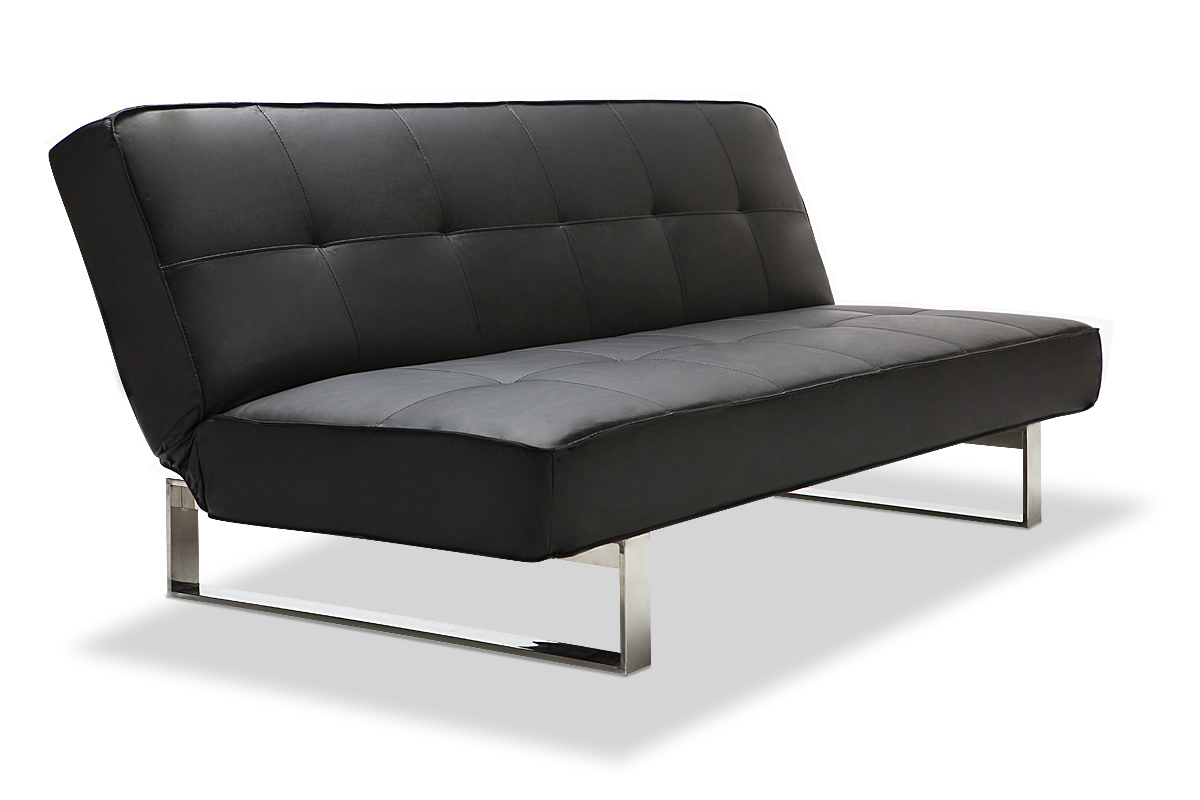 Divano convertibile design nero CHARLESTON