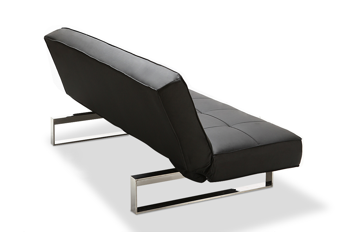 Divano convertibile design nero CHARLESTON