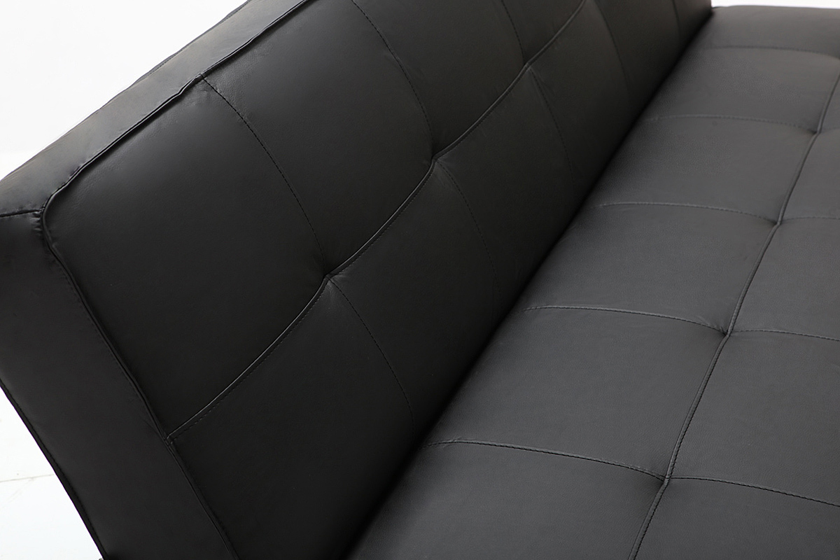 Divano convertibile design nero CHARLESTON