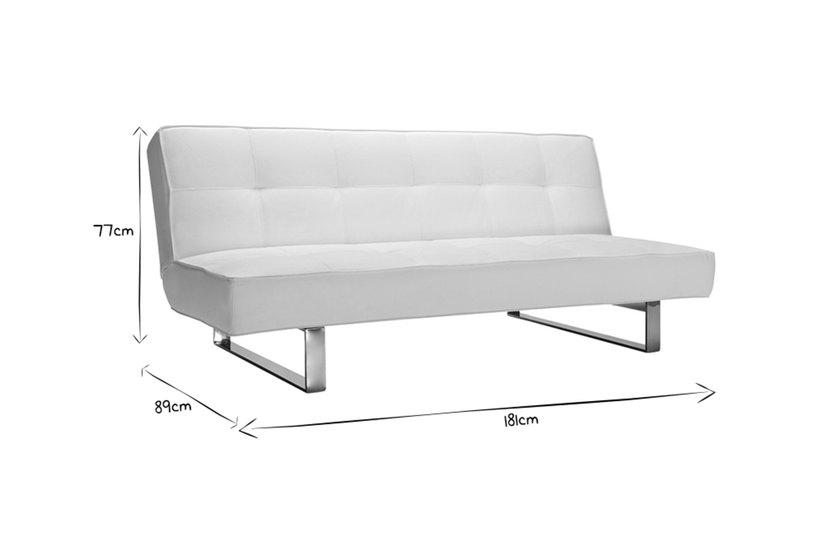 Divano convertibile design nero CHARLESTON