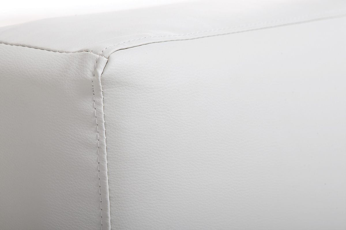 Divano convertibile design PU bianco ATLANTA