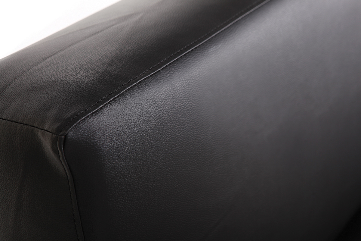 Divano convertibile design PU nero ATLANTA