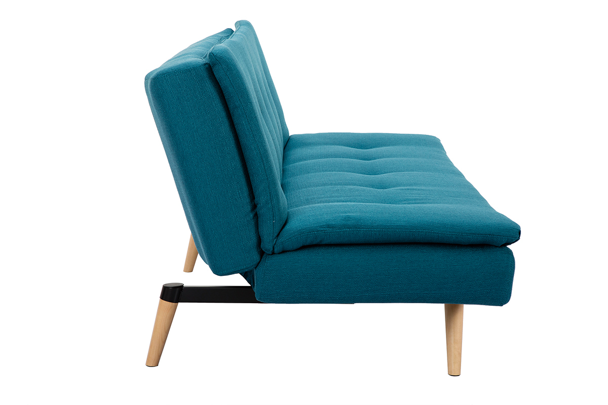 Divano convertibile design scandinavo 3 posti blu anatra SENSO