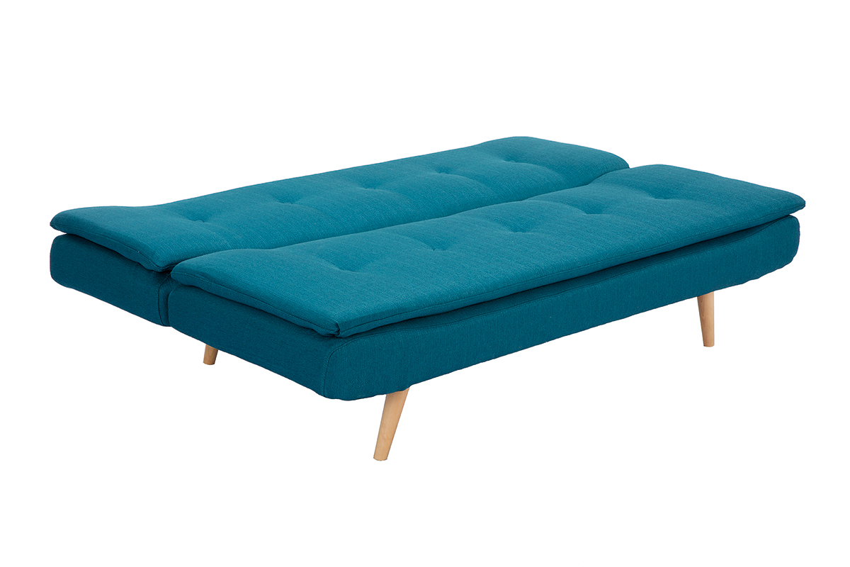 Divano convertibile design scandinavo 3 posti blu anatra SENSO