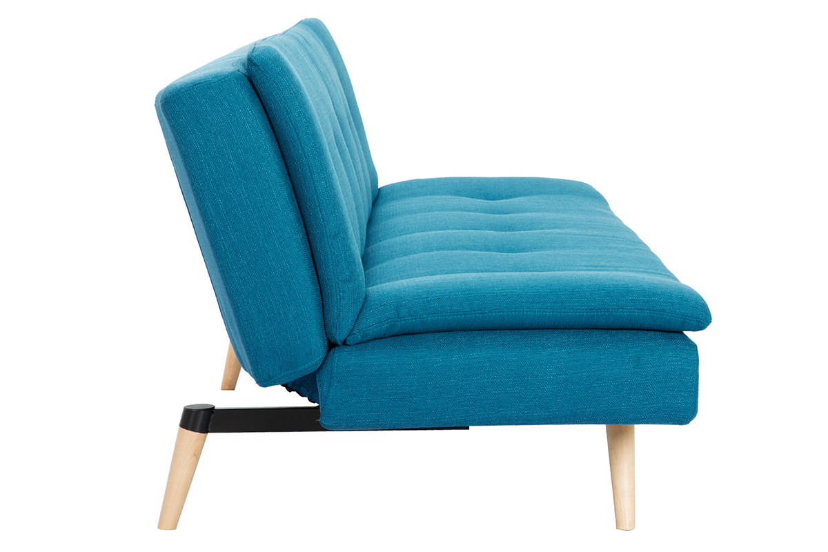 Divano convertibile design scandinavo 3 posti blu anatra SENSO