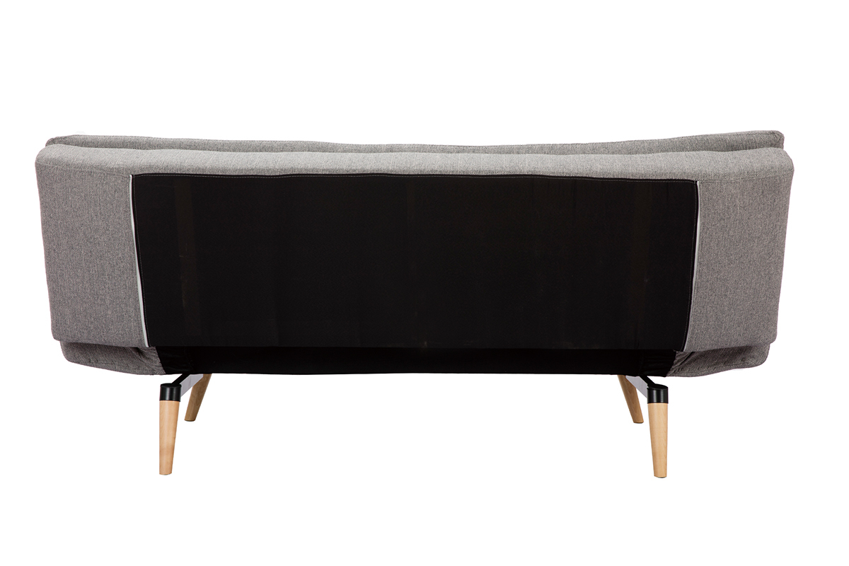 Divano convertibile design scandinavo 3 posti grigio chiaro SENSO
