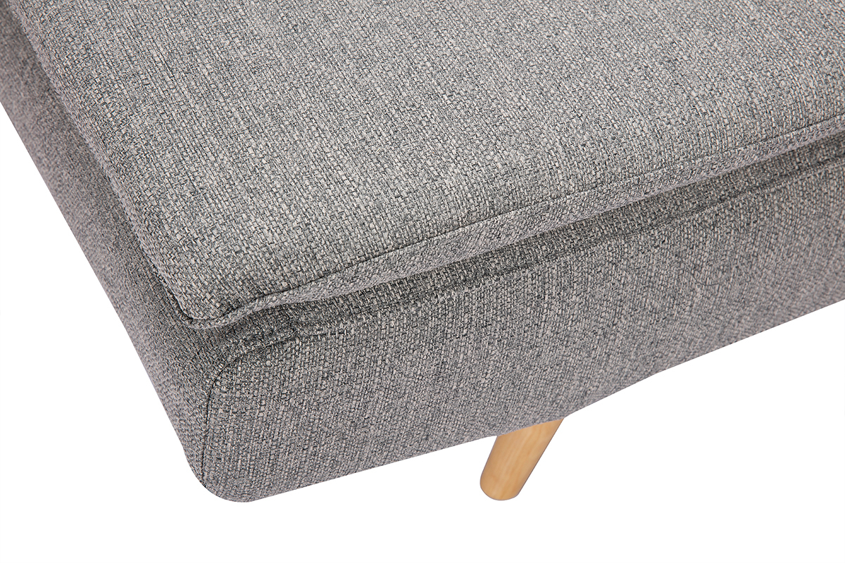 Divano convertibile design scandinavo 3 posti grigio chiaro SENSO