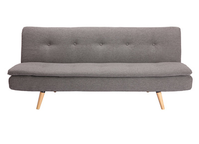 Divano convertibile design scandinavo 3 posti grigio scuro SENSO - Divano convertibile design scandinavo 3 posti grigio scuro SENSO